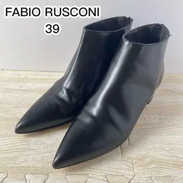 FABIO RUSCONI 가죽 숏부츠 39