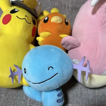 포켓몬 봉제 인형 세트 특별한 피카츄, 아차모, 오 파, 야돈