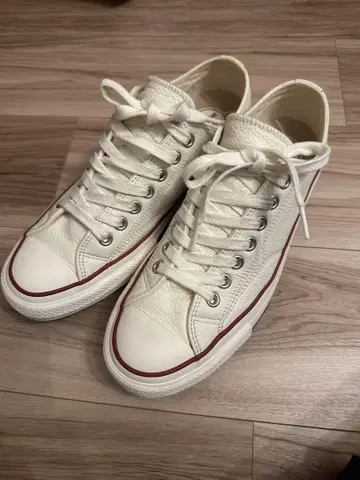 새상품급 Converse addict 8 1/2 화이트 가죽 스니커즈