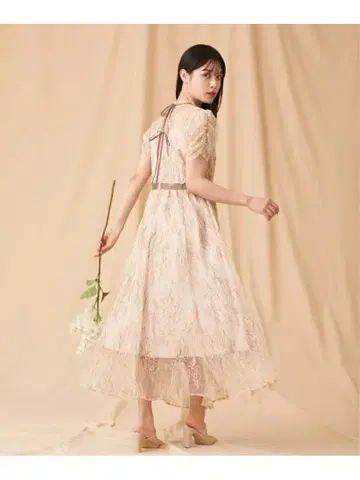 JILL by JILL STUART 바이컬러 레이스 드레스