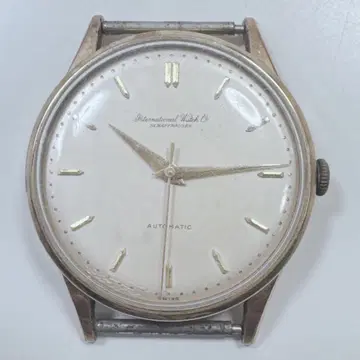 IWC 샤우하우젠 AT/자동 태엽식 아이보리 다이얼 라운드 손목시계