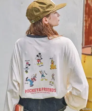 Disney 긴팔 T셔츠 모노마트 여성용