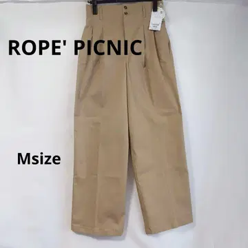 [ ROPE' PICNIC ] 턱 치노 와이드 팬츠 베이지 M 사이즈