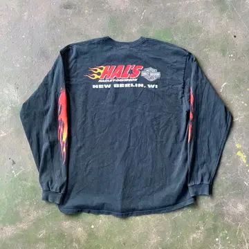 Harley Davidson 롱티 파이어 프레임 패턴