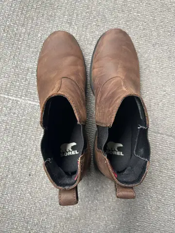 SOREL 브라운 사이드 고어 부츠 25cm