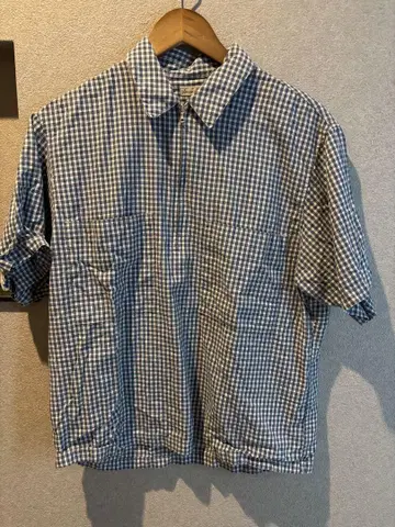 C/LY CHECK 2POCKET HALF ZIP 셔츠
