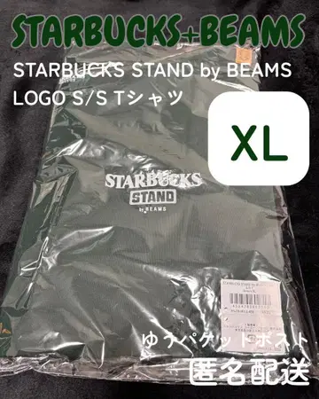 STARBUCKS STAND by BEAMS 그린 XL S/S T