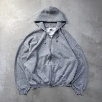 00s 러셀 블랭크 집업 파카 그레이 2XL