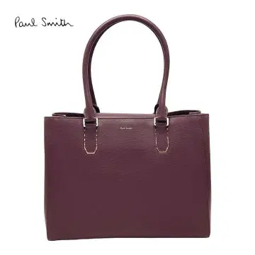 폴스미스 토트백 와인 크로스오버 스트라이프 356