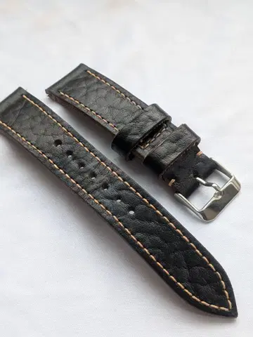 새상품급 호윈 아메리칸 바이슨 시계 가죽 벨트 20mm 블랙 퀵릴리즈