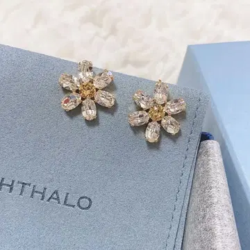 귀찌 플라워 데이지 Phthalo 프탈로 스와로브스키