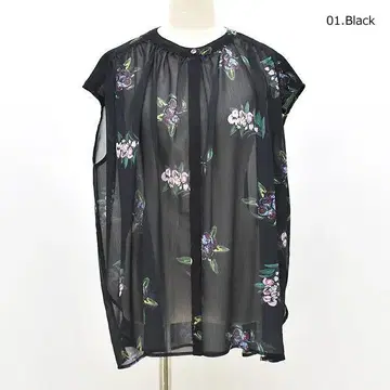 ACUTA 슬리브리스 블라우스