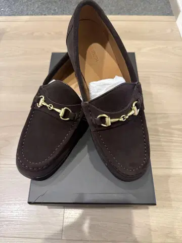 unitedarrows 스웨이드 로퍼 (25.0cm 다크 브라운)