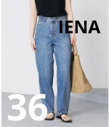 IENA 이에나 커브 실루엣 데님 36 블루