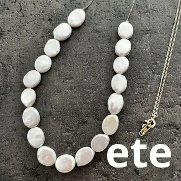 ete 에테 펄 롱 목걸이
