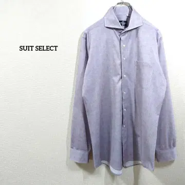 SUIT SELECT 셔츠 긴팔 탄탄한 원단 깔끔한 퍼플