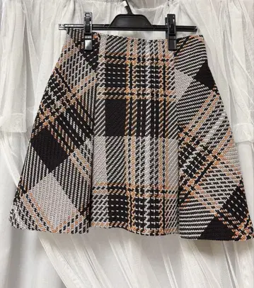 snidel 로빙 체크 미니 스커트 스나이델 GRY size 1