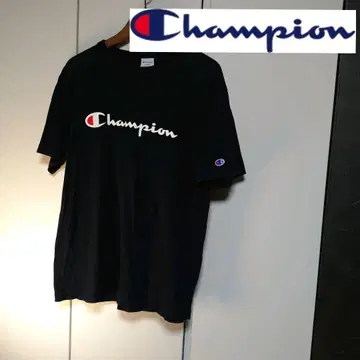 [ 열람수 46 ] Champion 블랙 T셔츠 L 사이즈