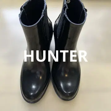 HUNTER 헌터 WFP1002RGL 힐 레인부츠 블랙