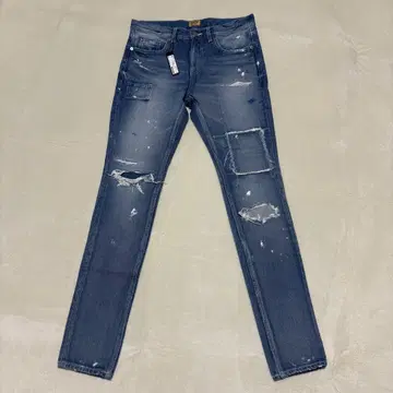 y091513 마블즈 데님 청바지 데미지 인디고 S