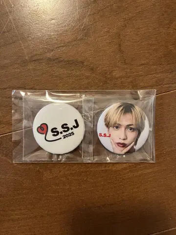 시손 준 S.S.J 2025 캔뱃지 2개 세트
