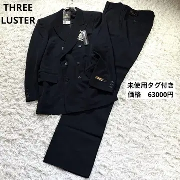 미사용 새상품 THREE LUSTER 블랙 포멀 더블 브레스트 수트
