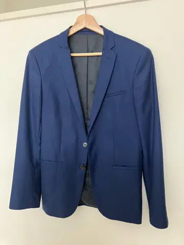 ZARA MAN 네이비 슬림핏 테일러드 자켓