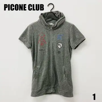 0311P PIcone CLUB 반팔 후드티 여성