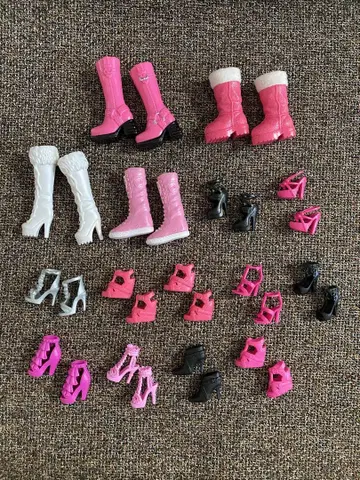 바비 리카짱 인형용 신발 세트 부츠 뮬
