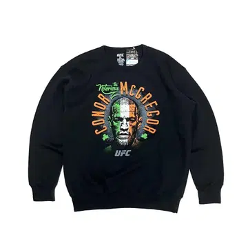 L 새상품 코너 맥그리거 UFC 크루 맨투맨 블랙 2021