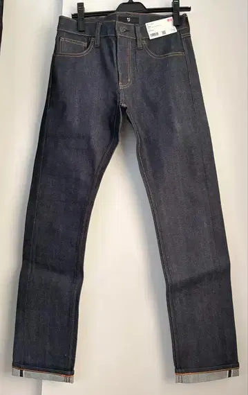 UNIQLO +J 셀비지 스트레이트 청바지 사이즈 25 여성용