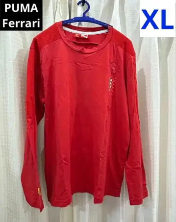 레어 페라리 PUMA Ferrari 레드 긴팔 티셔츠 XL 사이즈