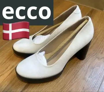 ecco 펌프스 화이트 와이드 힐