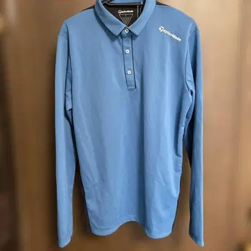 TaylorMade 파랑 긴팔 피케 셔츠 L