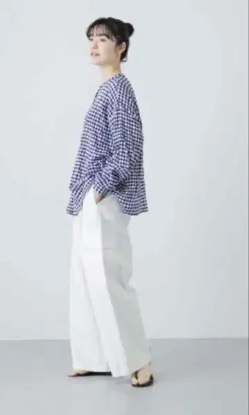 카구레 체크 셔츠 가디건