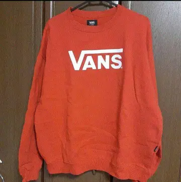 VANS 맨투맨 트레이닝복 빨간색