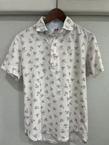 MASTER BUNNY EDITION 꽃무늬 피케 셔츠