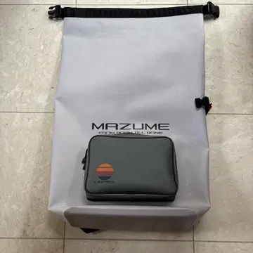 MAZUME 낚시용 가방 그레이 수납 케이스 포함