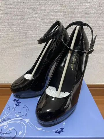 Pleaser 프릴저 펌프스 15cm 힐 블랙 24.5cm
