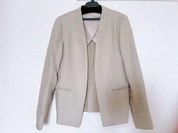 TONAL 노카라 자켓 베이지 36