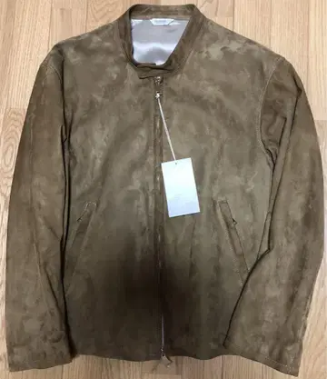 Ardennes Matteo 스웨이드 가죽 싱글 라이더 자켓