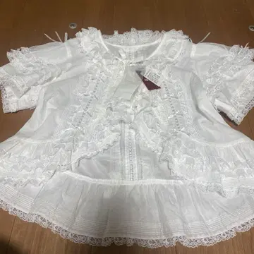 최종 가격 인하, 새상품 택 포함, 핑크하우스, 볼레로풍 가디건, 화이트