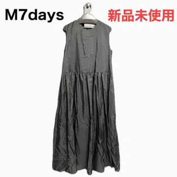 M7days 슬리브리스 롱 원피스 블랙 미사용 새상품