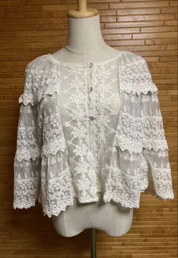 레이스 볼레로 가디건