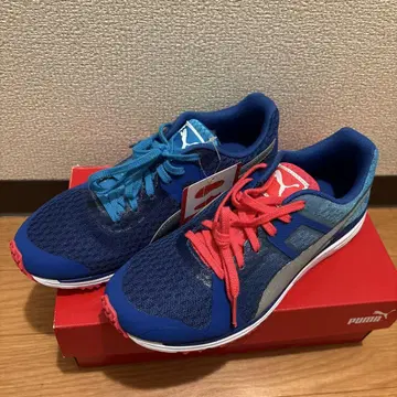 PUMA 러닝화 24.0cm 파랑/빨간색