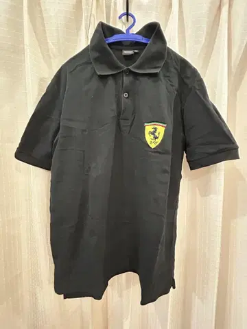 레어 페라리 Ferrari 블랙 피케 셔츠 L