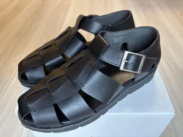 BEAMS HEART 블랙 구르카 샌들 26.5cm