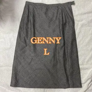 GENNY 체크 무늬 스커트 L