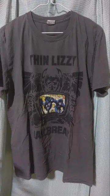 구제 THIN LIZZY 그레이 티셔츠