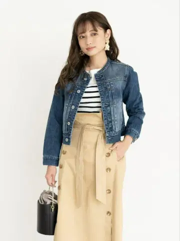 COHINA 노카라 데님 자켓 CBB0002